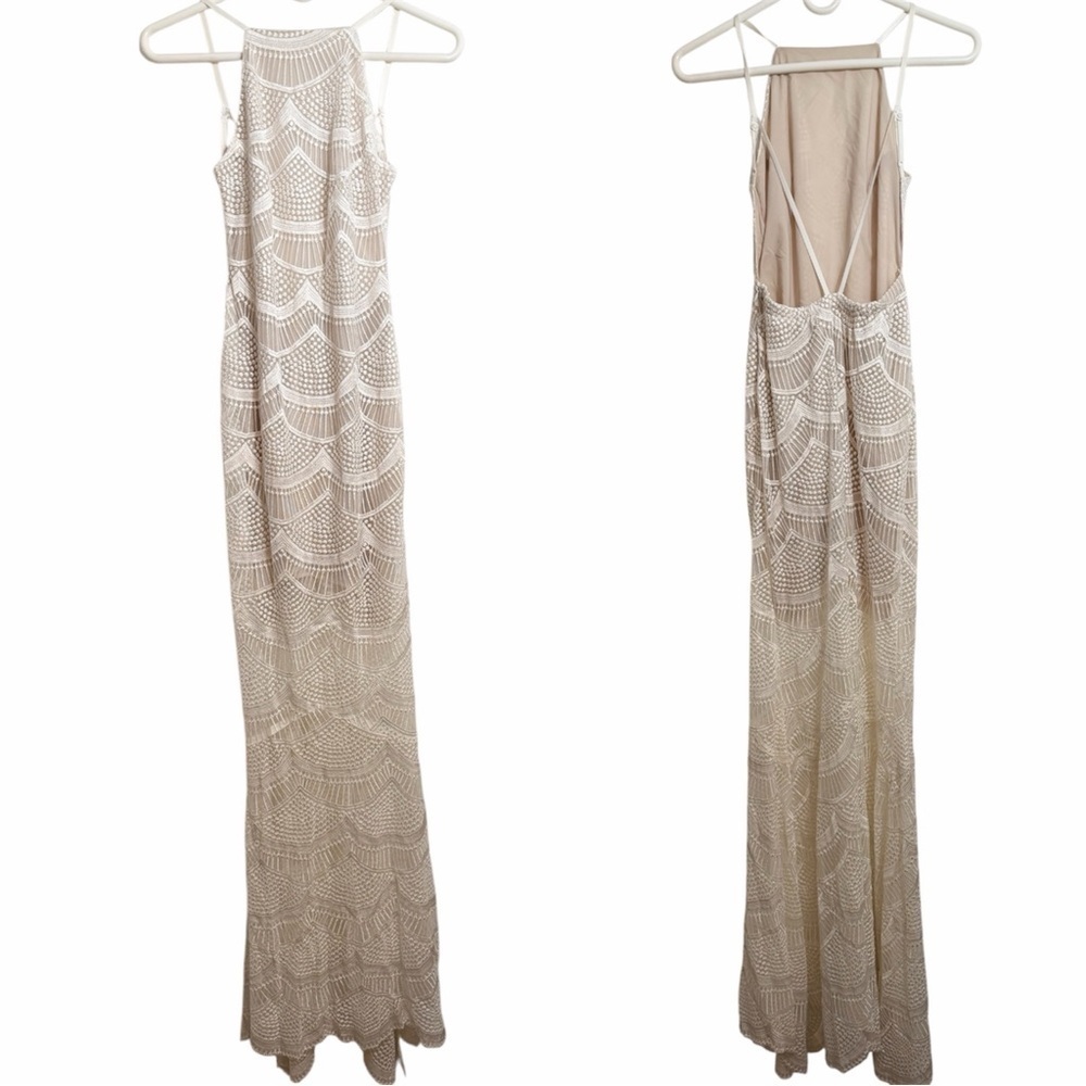 Stone Cold Fox Elegant White Lace Maxi Dress - Picture 4 of 5